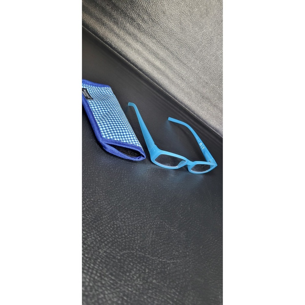 Madison Avenue Eyeglasses PD62+/-2mm Blue Rectangular Designer Frames